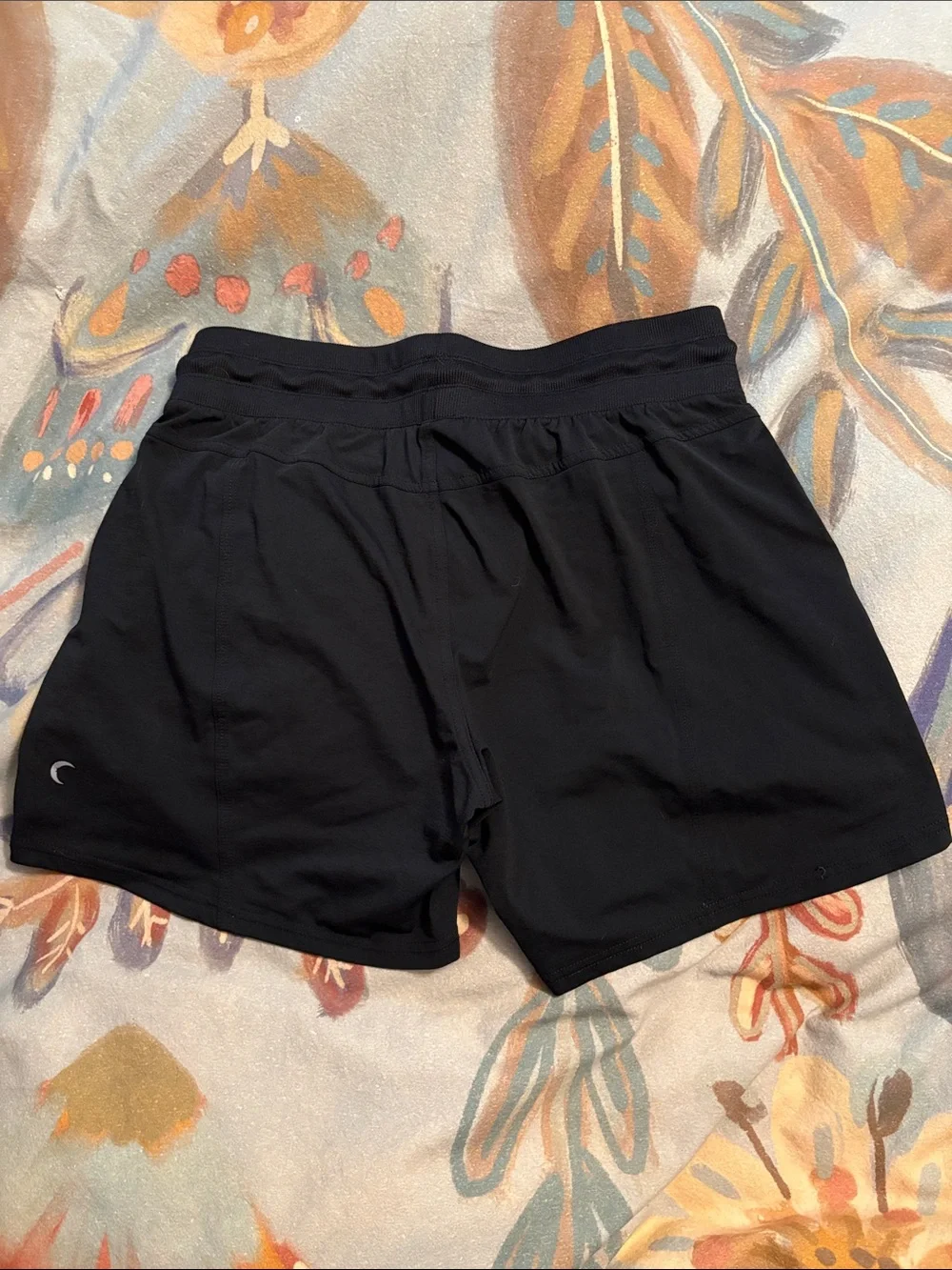 ZYIA Black Athletic Drawstring Shorts with Zip Pocket